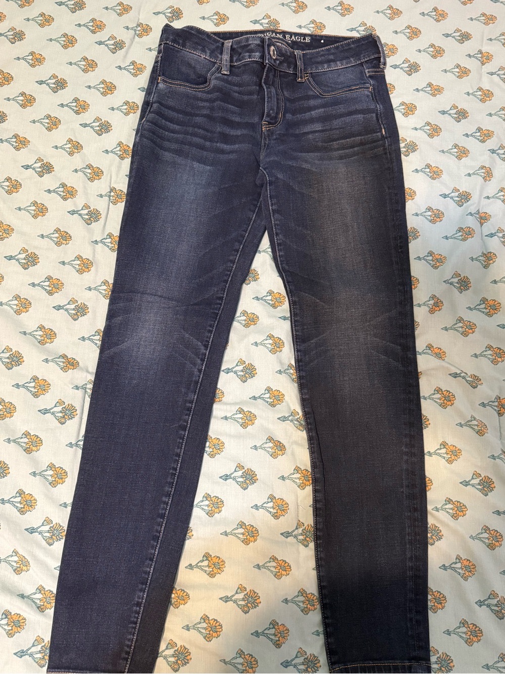 American Eagle Outfitters Women's Dark Indigo Skinny Jeans